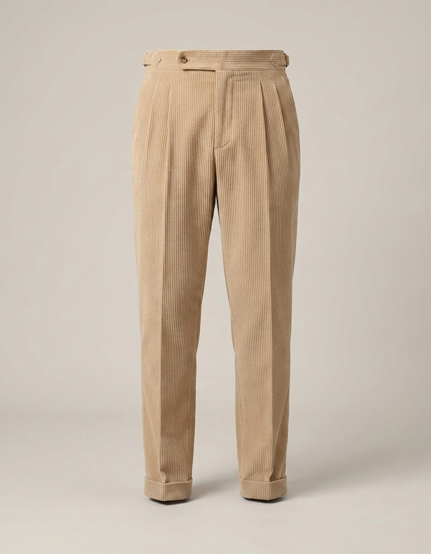 PLUXSTYLE::numise::mens-tailored-double-pleat-trousers::pack-beige