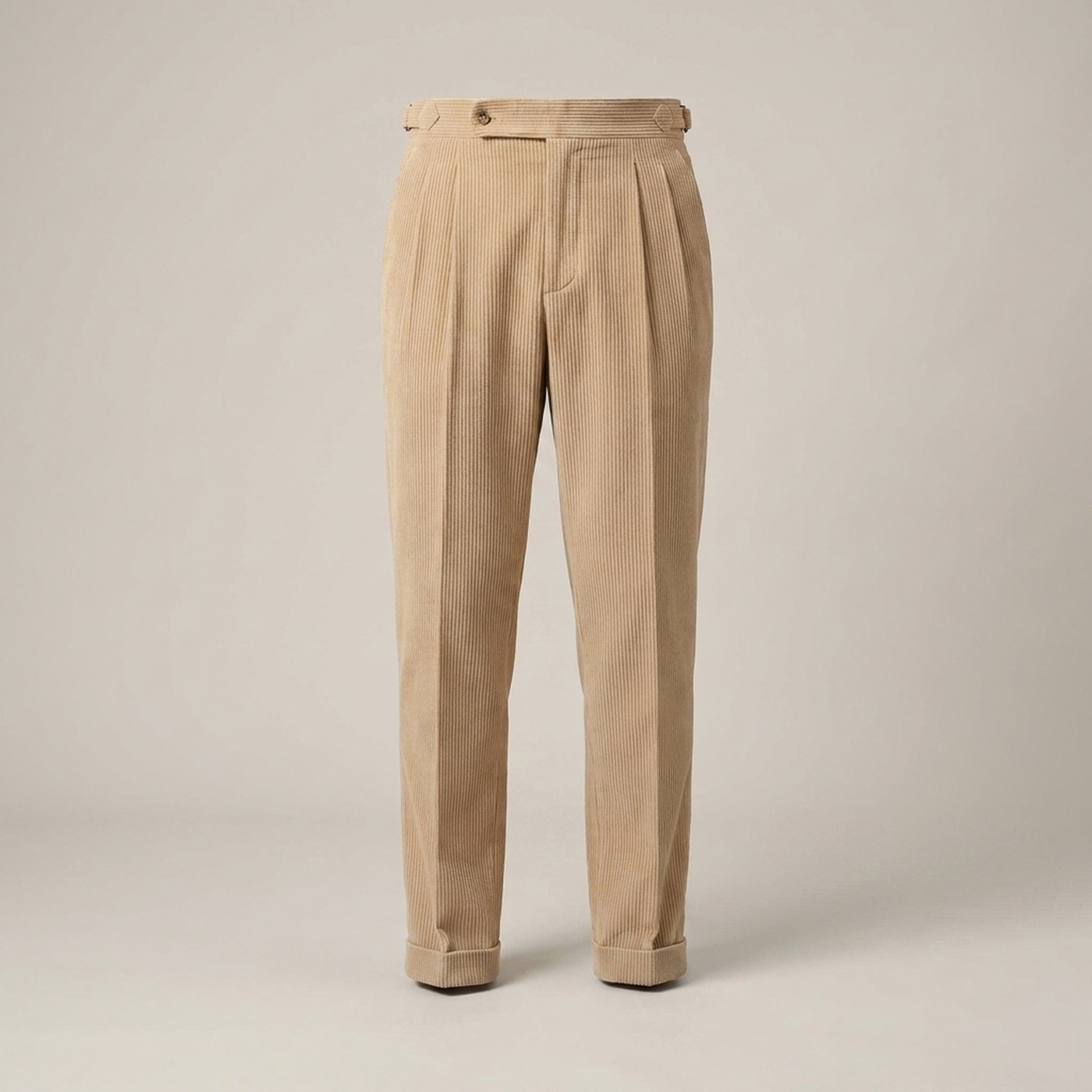 PLUXSTYLE::numise::mens-tailored-double-pleat-trousers::pack-beige