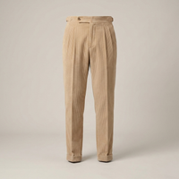 PLUXSTYLE::numise::mens-tailored-double-pleat-trousers::pack-beige