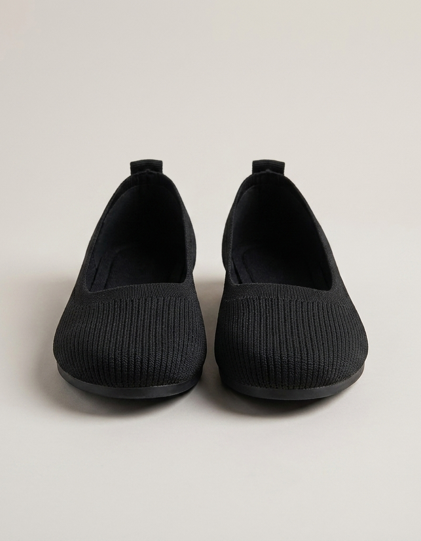 PLUXSTYLE::numise::comfort-fit-ballet-flat-footwear::pack-black