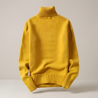 PLUXSTYLE::numise::adrien-straight-fit-turtleneck-sweater::pack-yellow