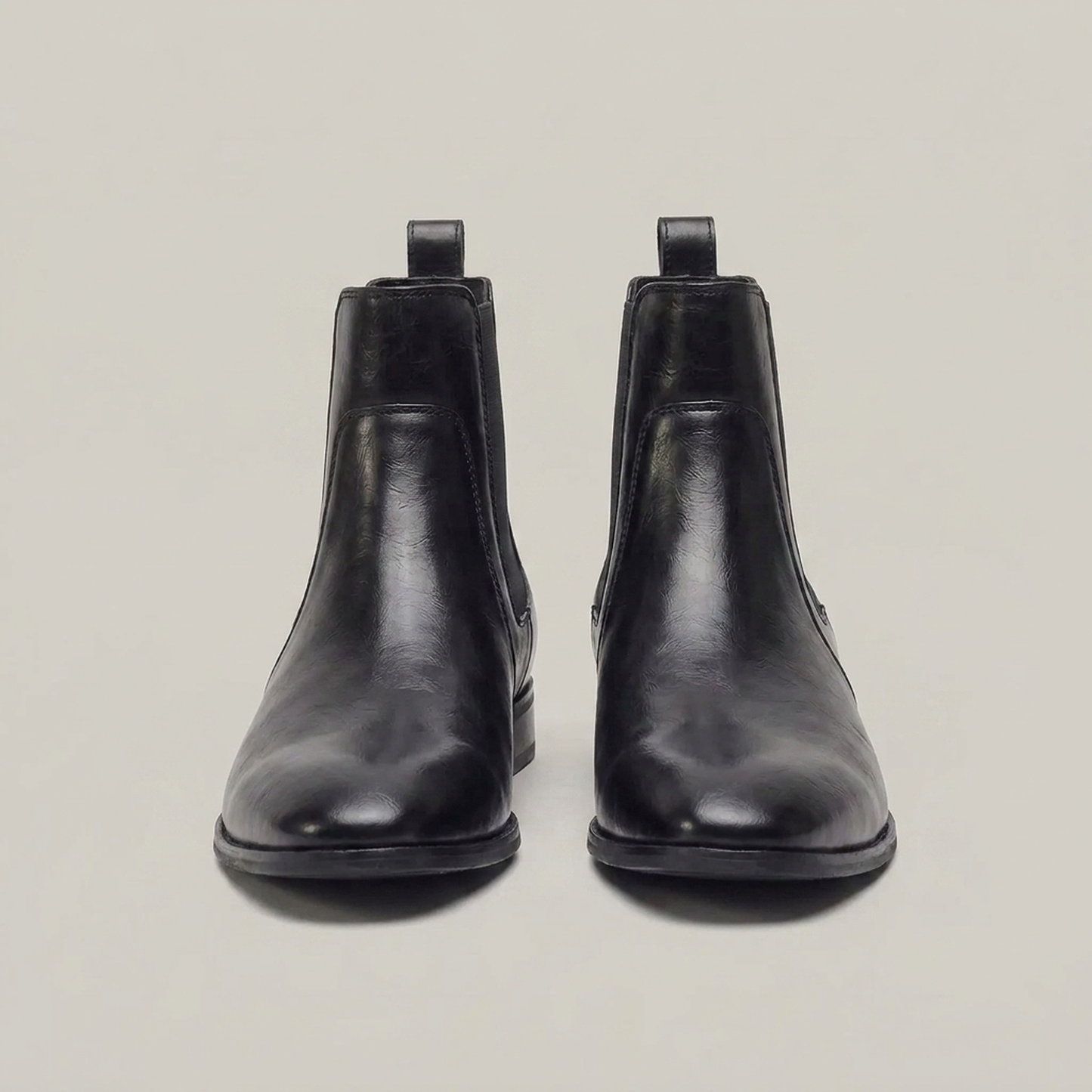 PLUXSTYLE::numise::mens-sleek-slip-on-chelsea-boots::pack-black