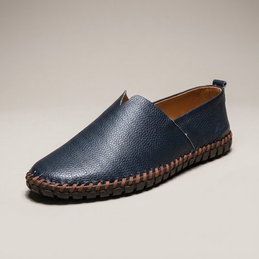 PLUXSTYLE::numise::mens-whipstitch-loafers::closeup-hero