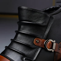 Men's Two-Tone Ankle Boots