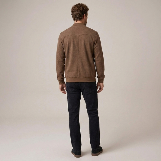 PLUXSTYLE::numise::mens-classic-bomber-parka::back