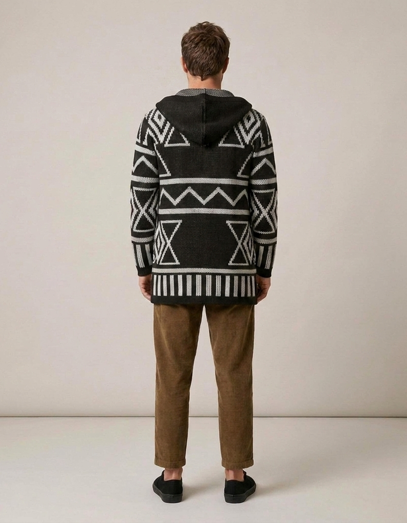 PLUXSTYLE::numise::adrien-hooded-cardigan::back