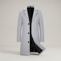 PLUXSTYLE::numise::mens-tailored-longline-parka::pack-light-gray