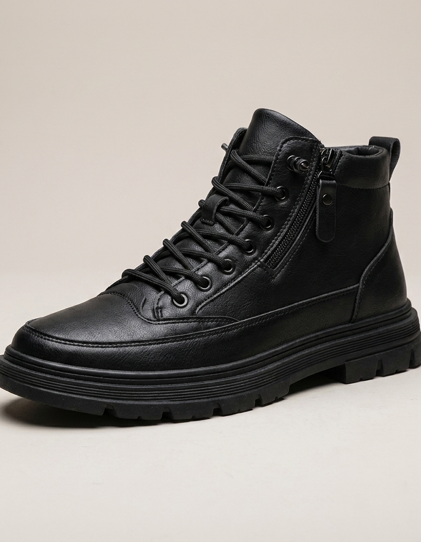 PLUXSTYLE::numise::mens-lace-up-comfort-boots::closeup-hero