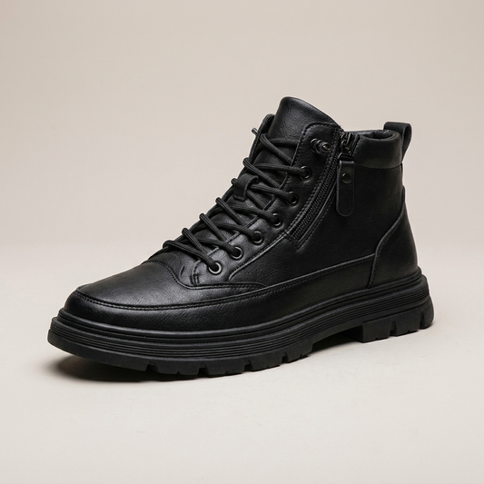 PLUXSTYLE::numise::mens-lace-up-comfort-boots::closeup-hero