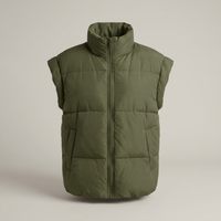 PLUXSTYLE::numise::stella-sleeveless-parka::pack-green