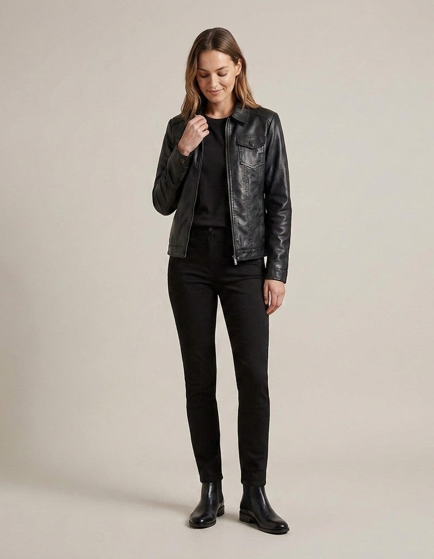 PLUXSTYLE::numise::tailored-zip-front-parka::front