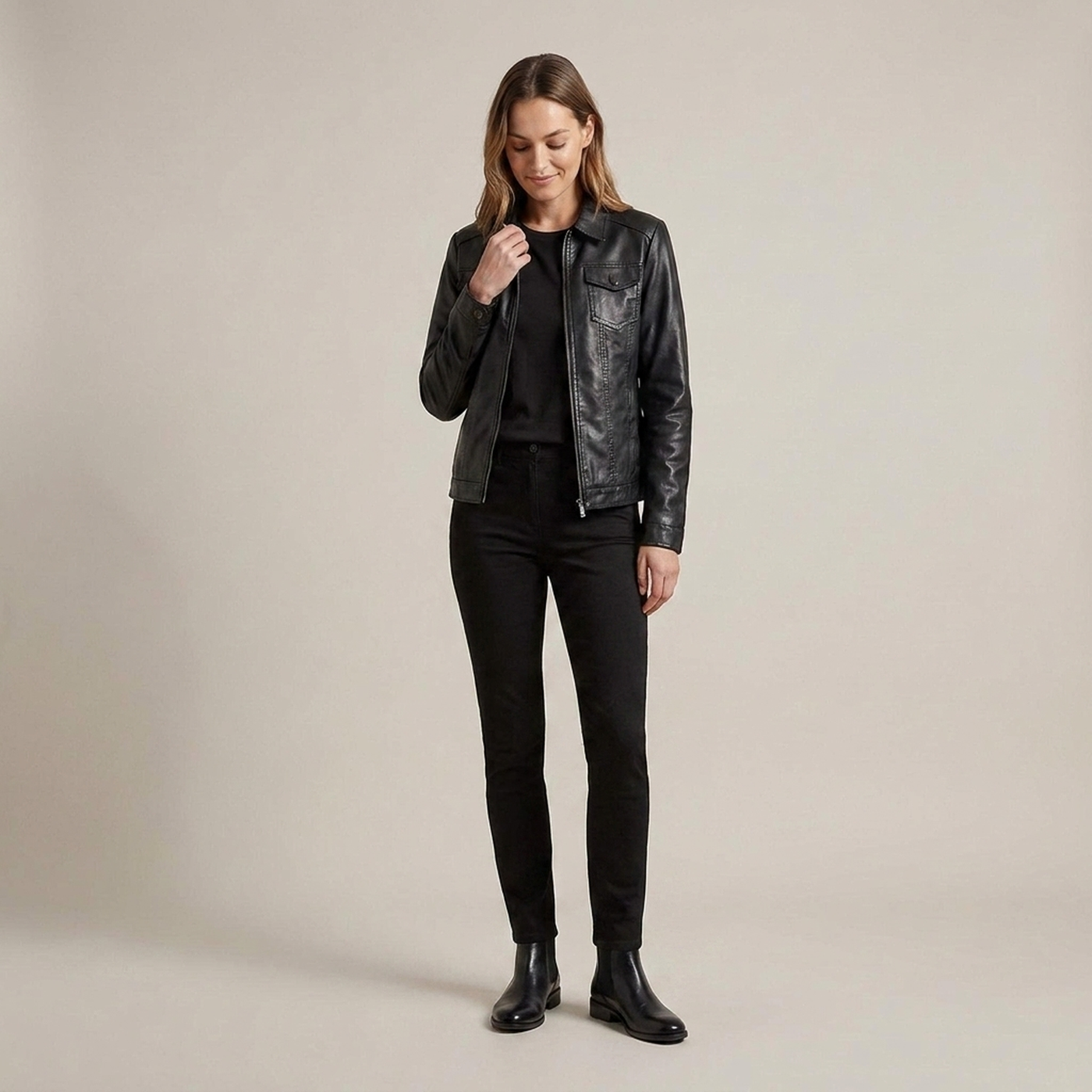PLUXSTYLE::numise::tailored-zip-front-parka::front