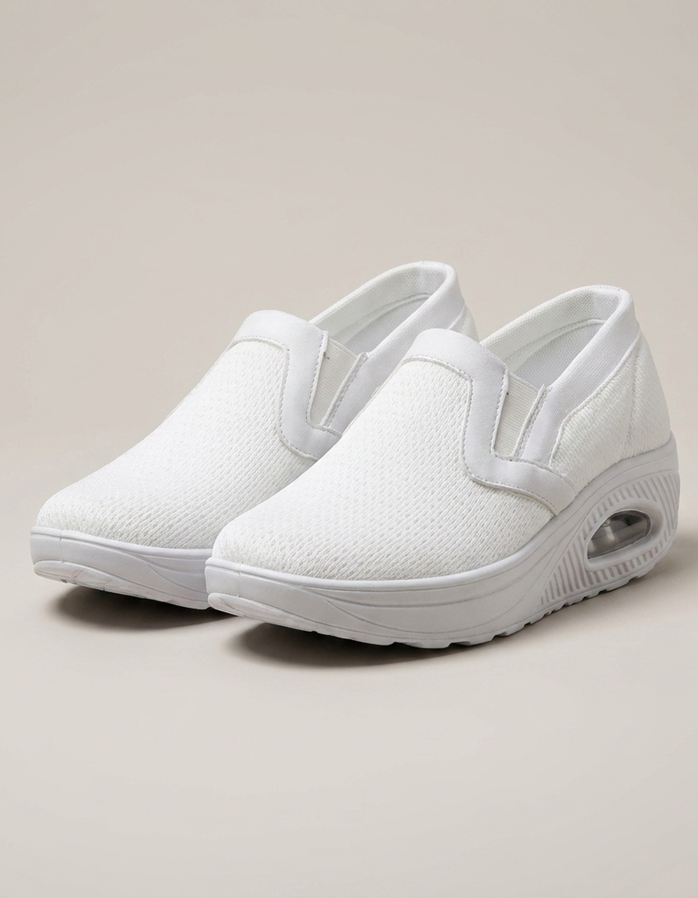 PLUXSTYLE::numise::womens-soft-step-orthopedic-loafers::pack-white