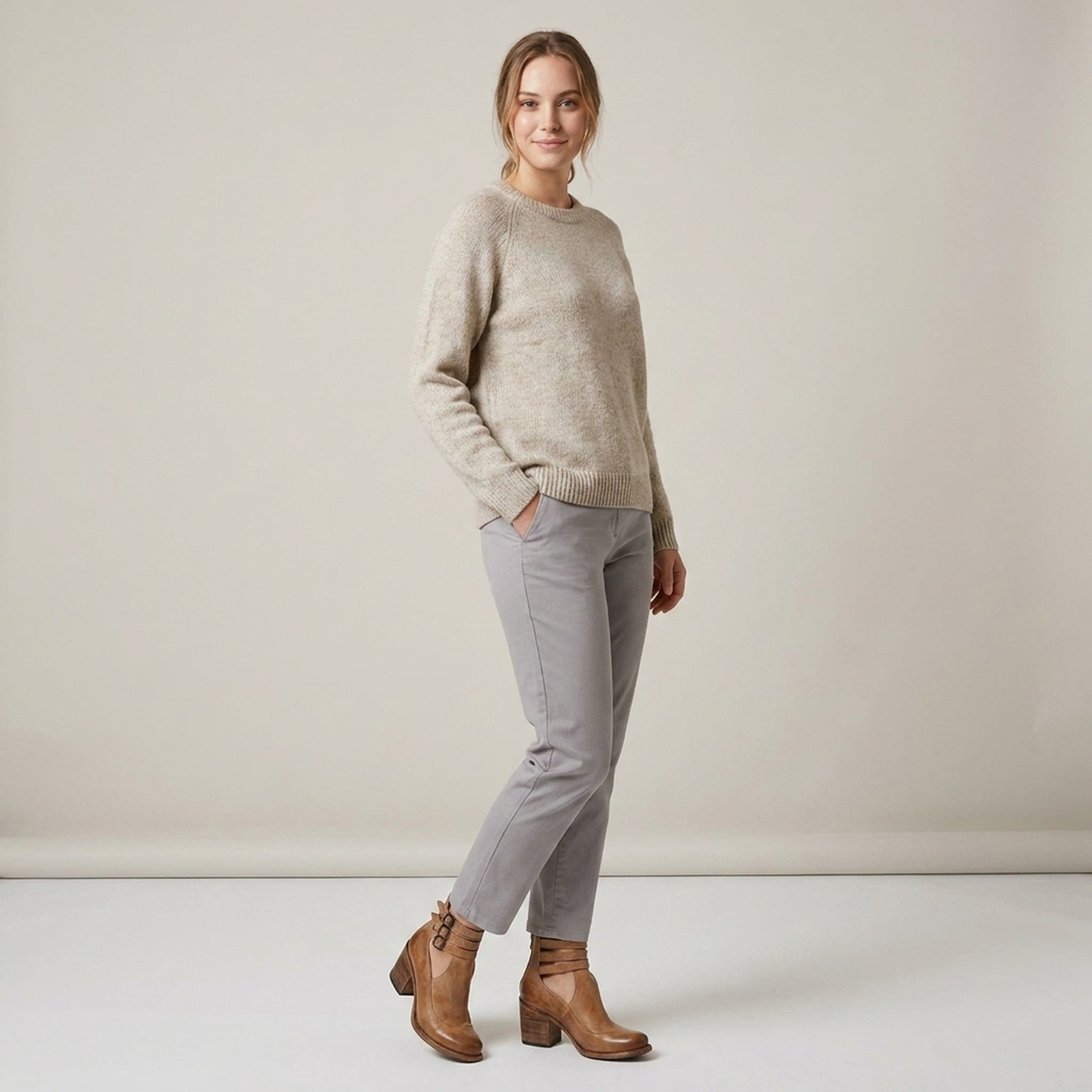 PLUXSTYLE::numise::strappy-block-heel-ankle-boots::zoom-out