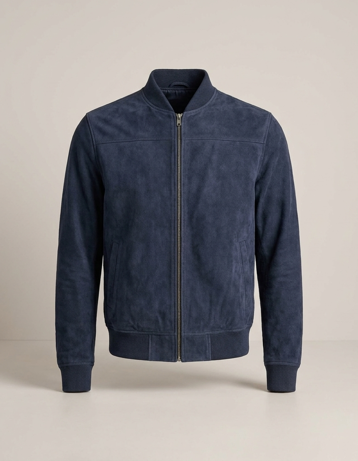 PLUXSTYLE::numise::modern-bomber-collar-parka::pack-navy-blue