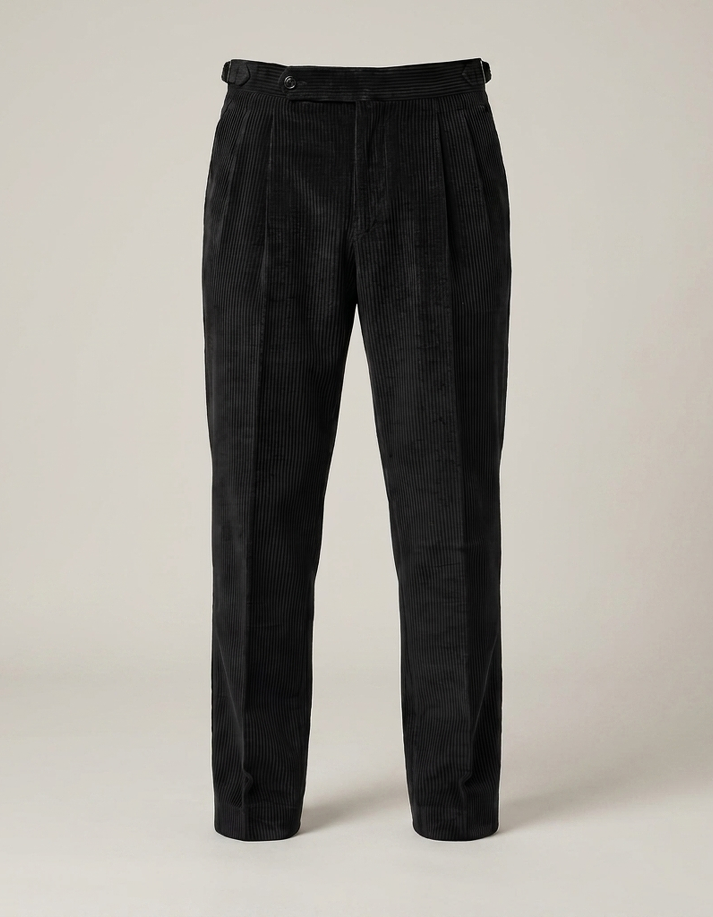 PLUXSTYLE::numise::mens-tailored-double-pleat-trousers::pack-black