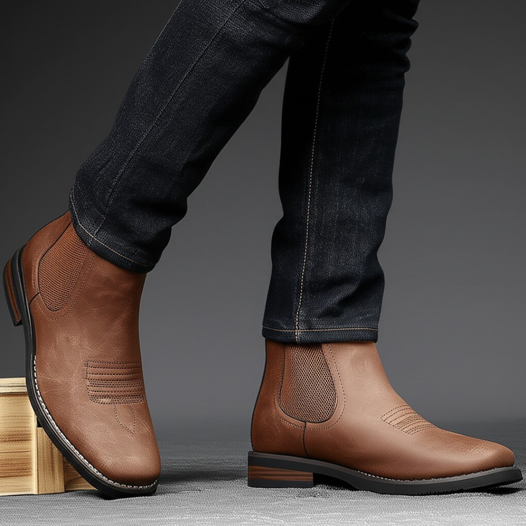 PLUXSTYLE::numise::mens-smart-casual-chelsea-boots::lifestyle-keep-1