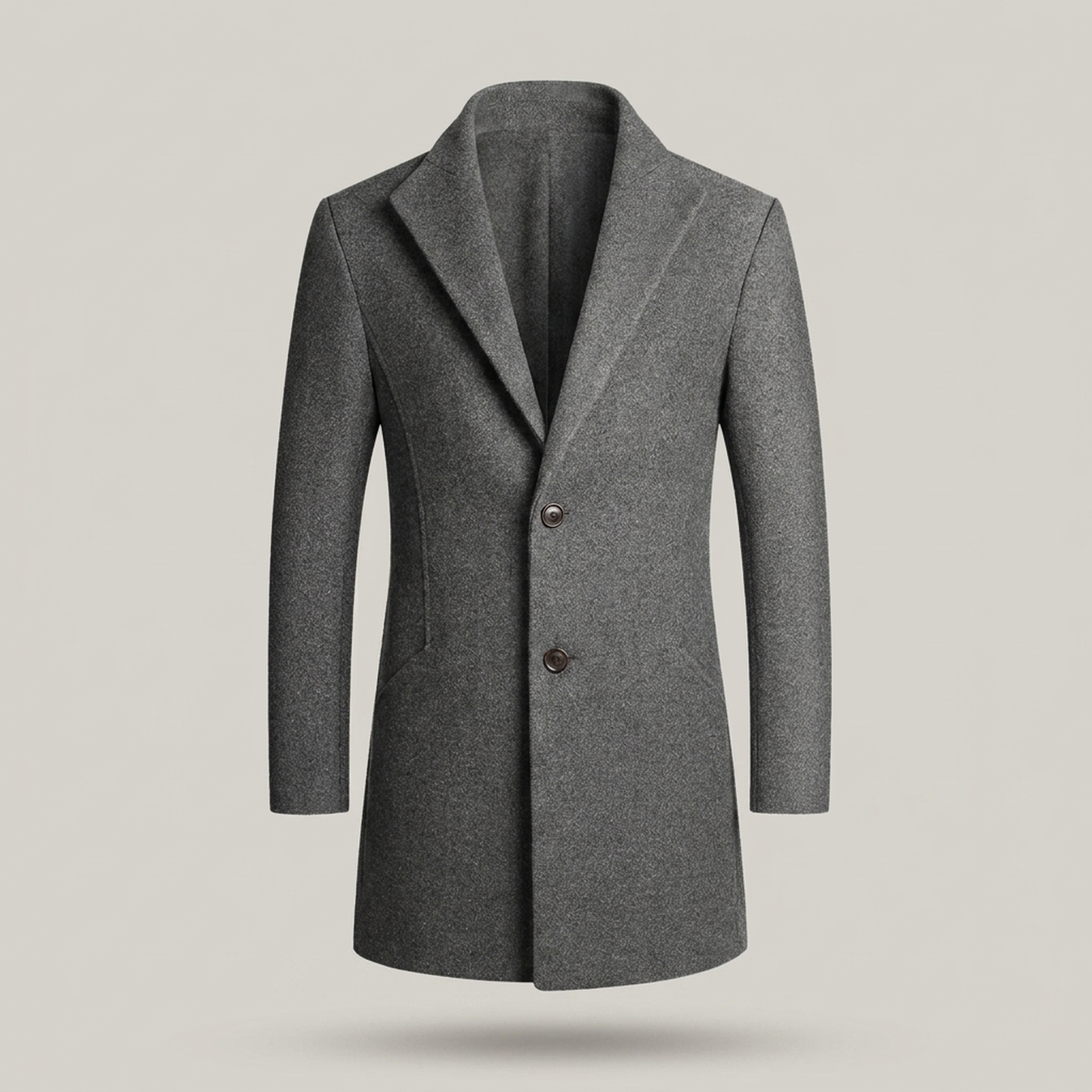 PLUXSTYLE::numise::mens-notched-lapel-parka::pack-grey