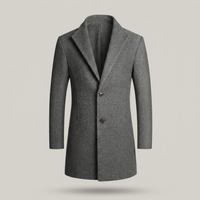 PLUXSTYLE::numise::mens-notched-lapel-parka::pack-grey