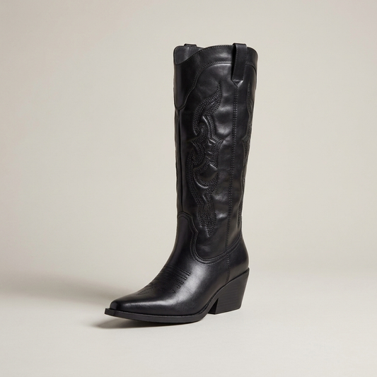 PLUXSTYLE::numise::angelika-pointed-toe-western-boots::closeup-hero