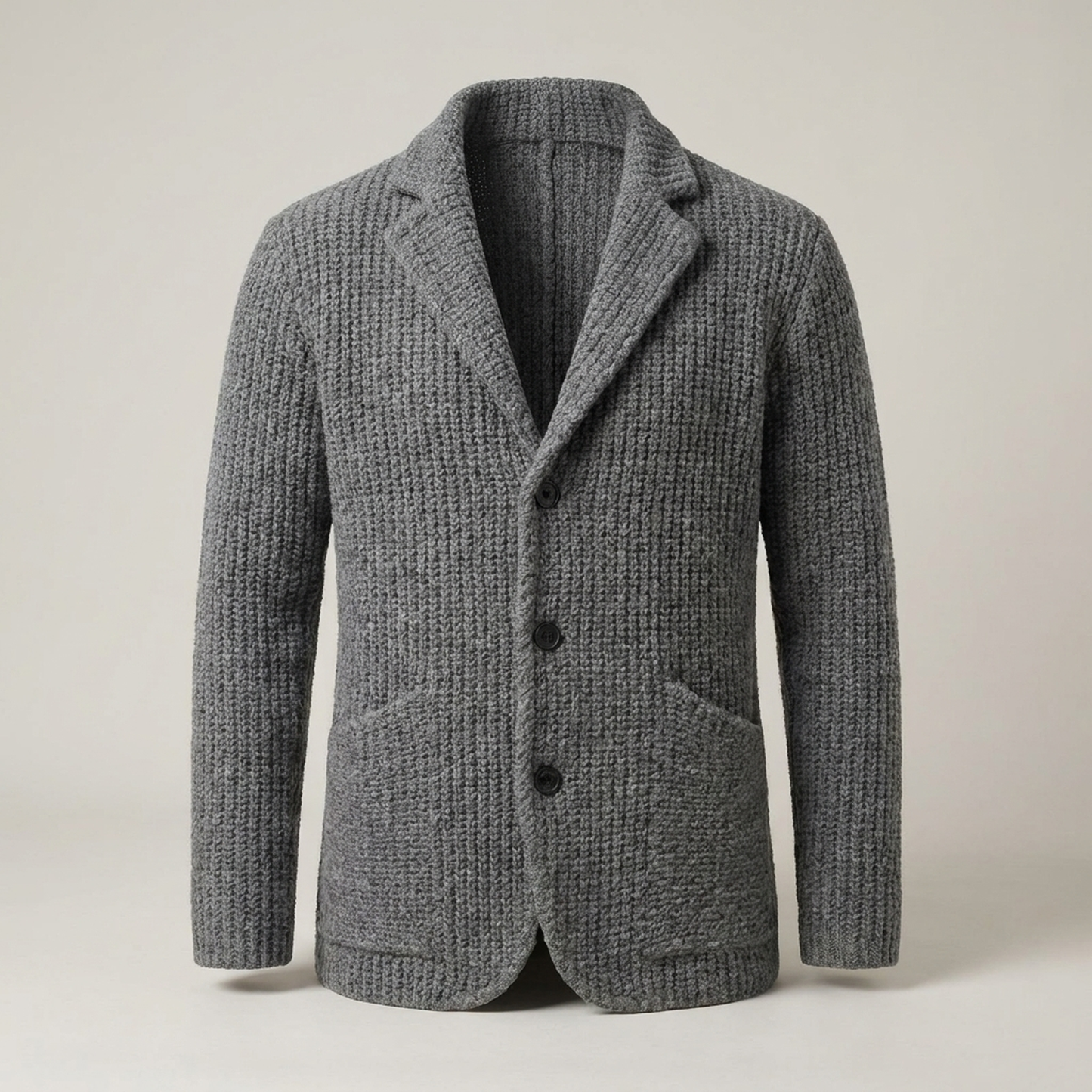 PLUXSTYLE::numise::adrian-regular-fit-cardigan::pack-grey