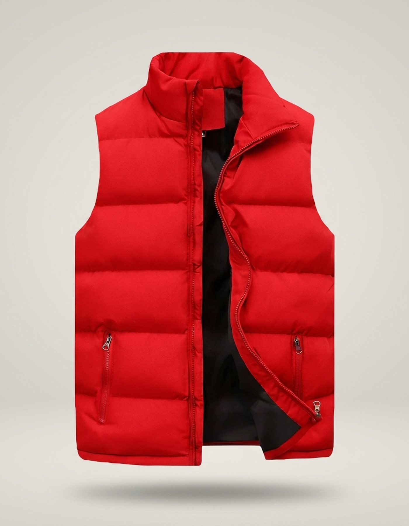 PLUXSTYLE::numise::mens-quilted-bodywarmer::pack-red