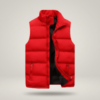 PLUXSTYLE::numise::mens-quilted-bodywarmer::pack-red