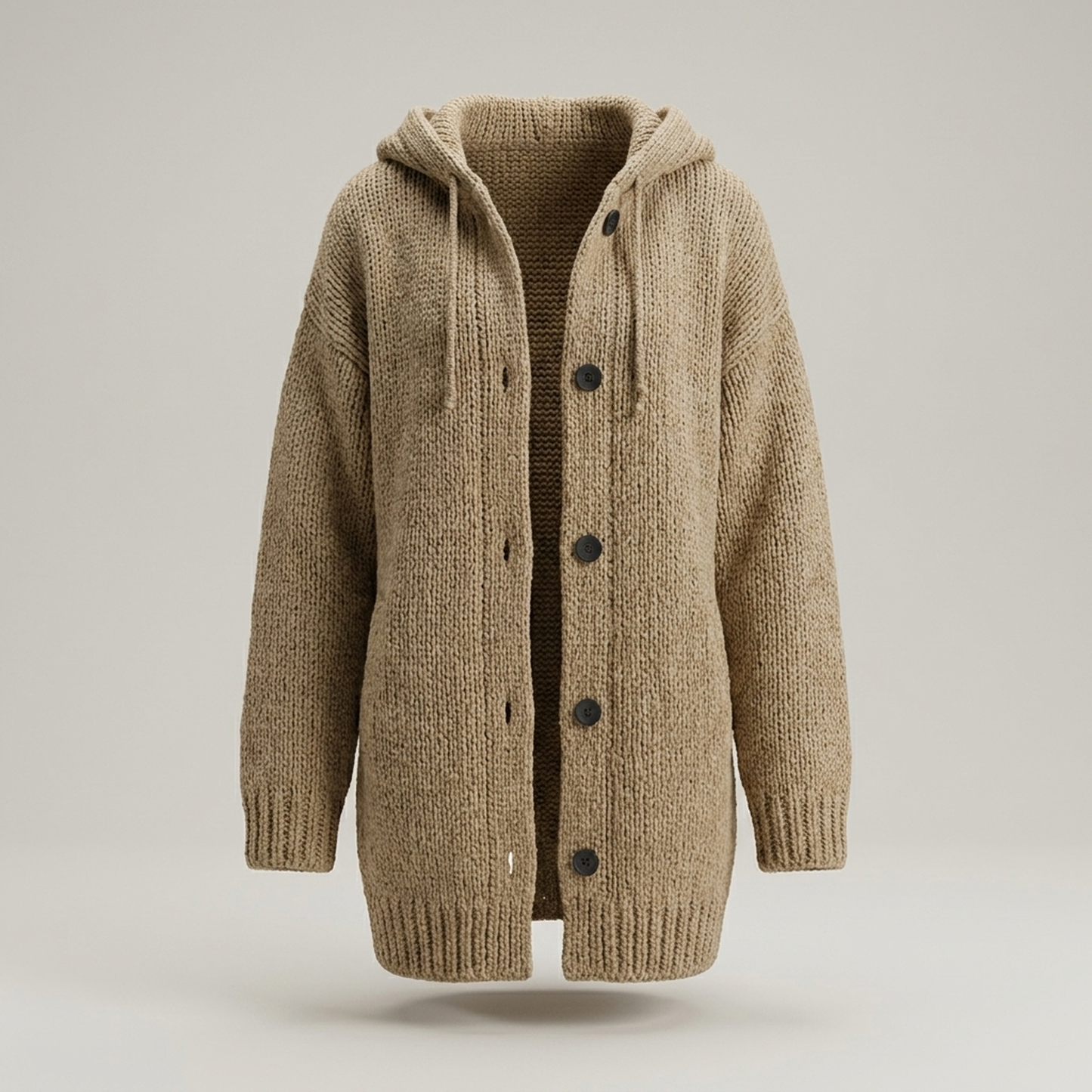 PLUXSTYLE::numise::longline-hooded-cardigan-1::pack-khaki