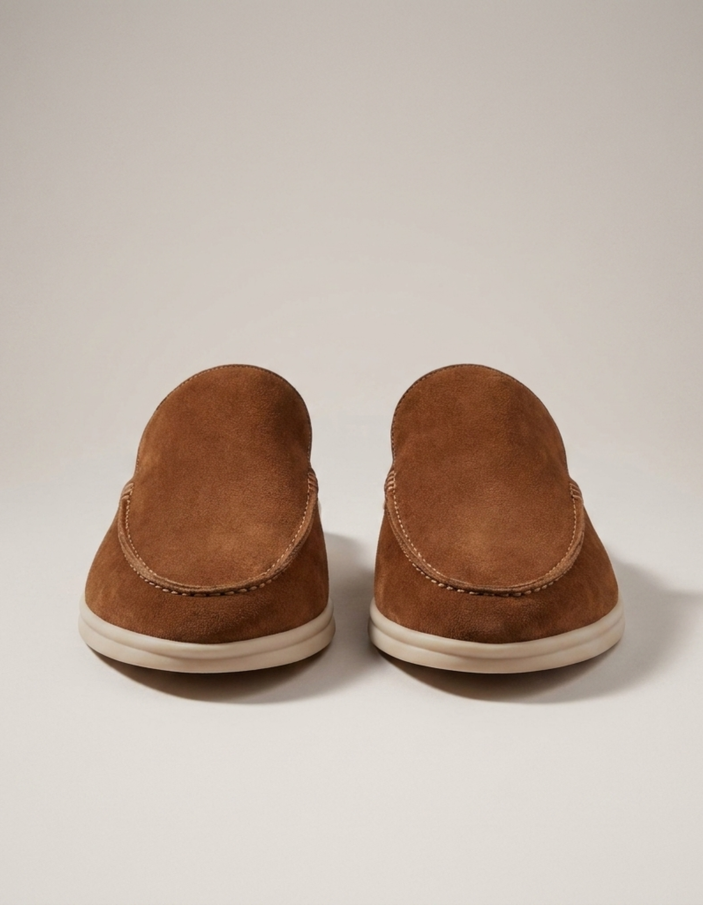 PLUXSTYLE::numise::mens-moc-toe-backless-loafers::pack-brown