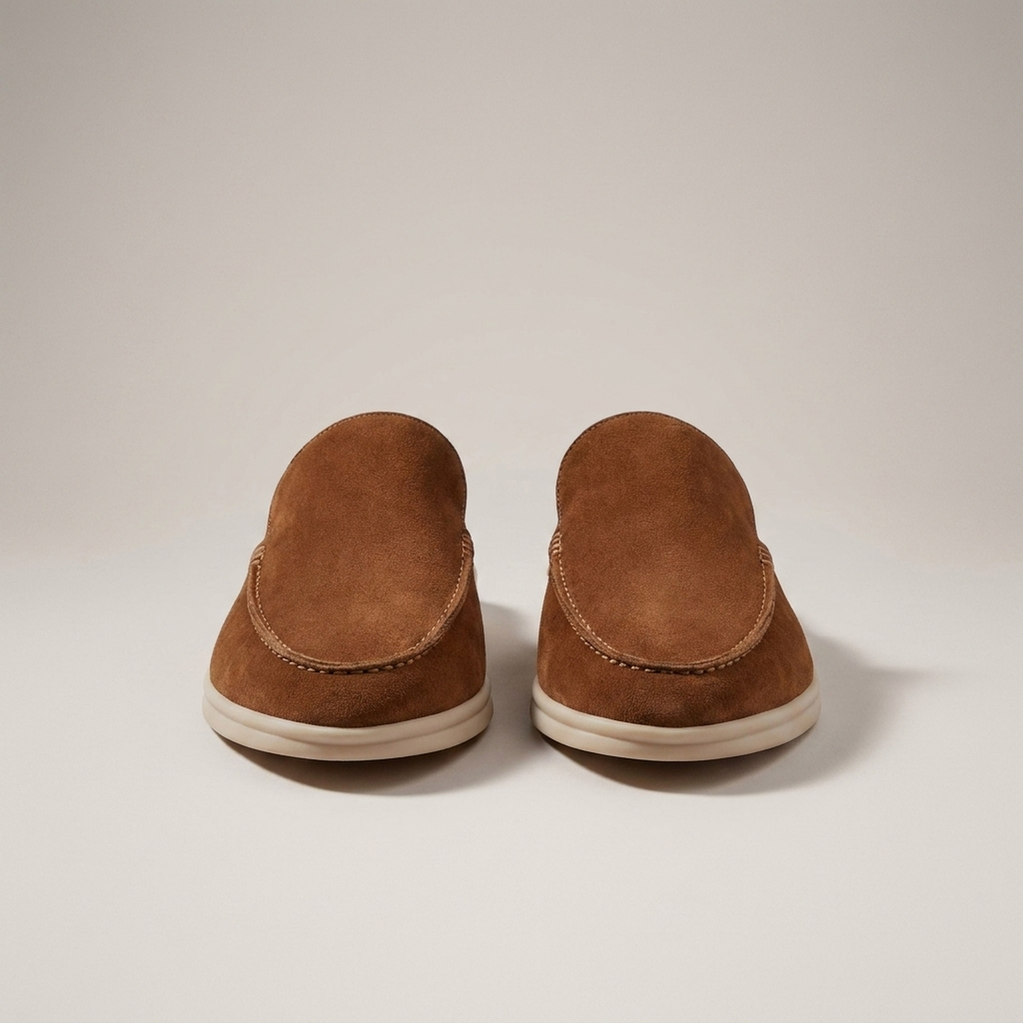 PLUXSTYLE::numise::mens-moc-toe-backless-loafers::pack-brown