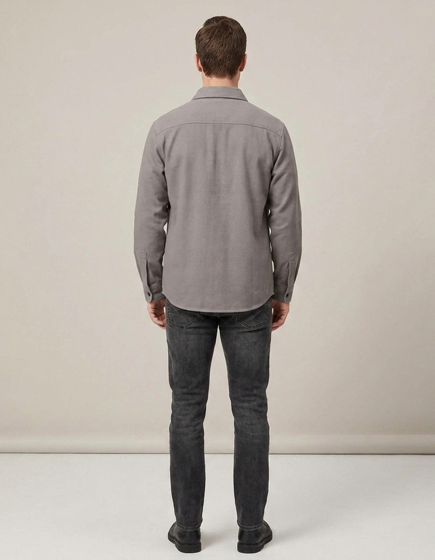 PLUXSTYLE::numise::mens-relaxed-button-up-top::back