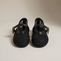 PLUXSTYLE::numise::round-toe-summer-mary-jane-shoes::pack-black