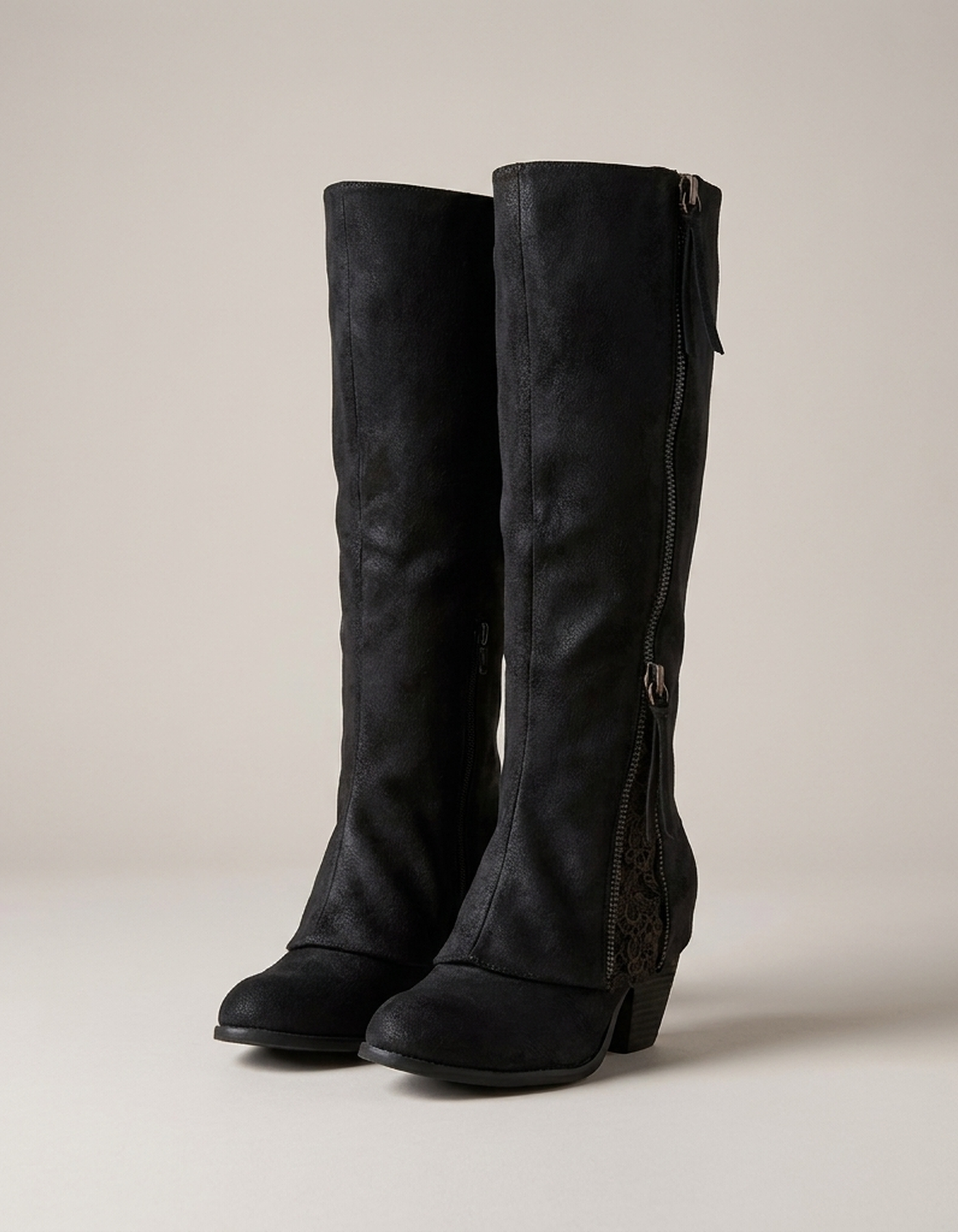 PLUXSTYLE::numise::everyday-knee-high-boots::pack-black