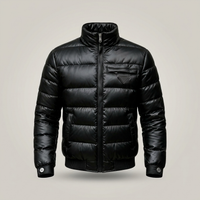 PLUXSTYLE::numise::mens-gloss-finish-winter-parka::pack-black