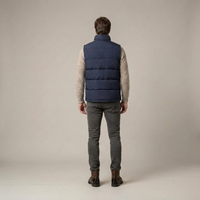 PLUXSTYLE::numise::mens-warm-sleeveless-puffer-vest::back