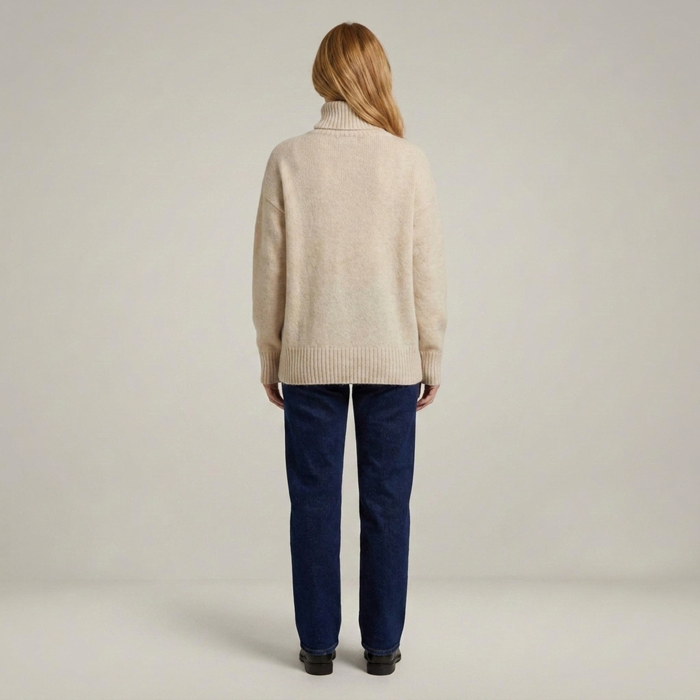 PLUXSTYLE::numise::aria-oversized-turtleneck-sweater::back