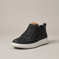 PLUXSTYLE::numise::mens-platform-mid-top-sneakers::closeup-hero