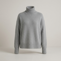 PLUXSTYLE::numise::averelle-oversized-turtleneck-sweater::pack-grey
