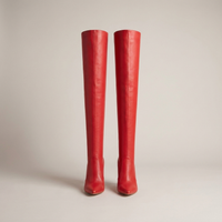 PLUXSTYLE::numise::pointed-toe-stiletto-over-the-knee-boots::pack-red