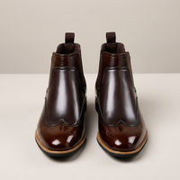 PLUXSTYLE::numise::mens-classic-chelsea-boots::pack-brown
