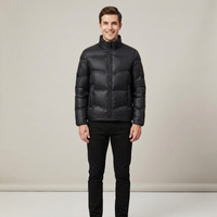 PLUXSTYLE::numise::mens-stand-collar-winter-parka::front