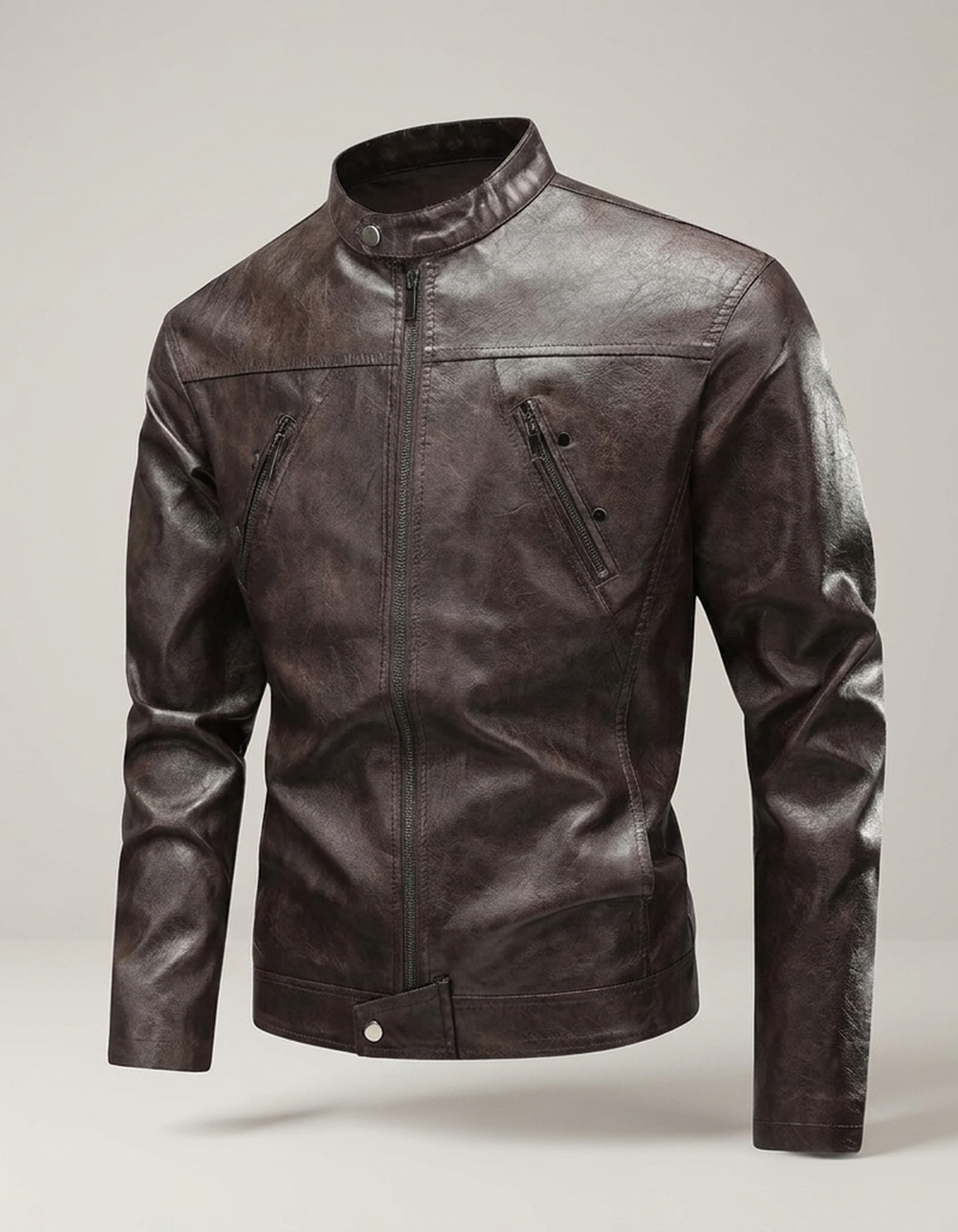 PLUXSTYLE::numise::mens-tailored-aviator-parka::pack-brown