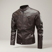 PLUXSTYLE::numise::mens-tailored-aviator-parka::pack-brown