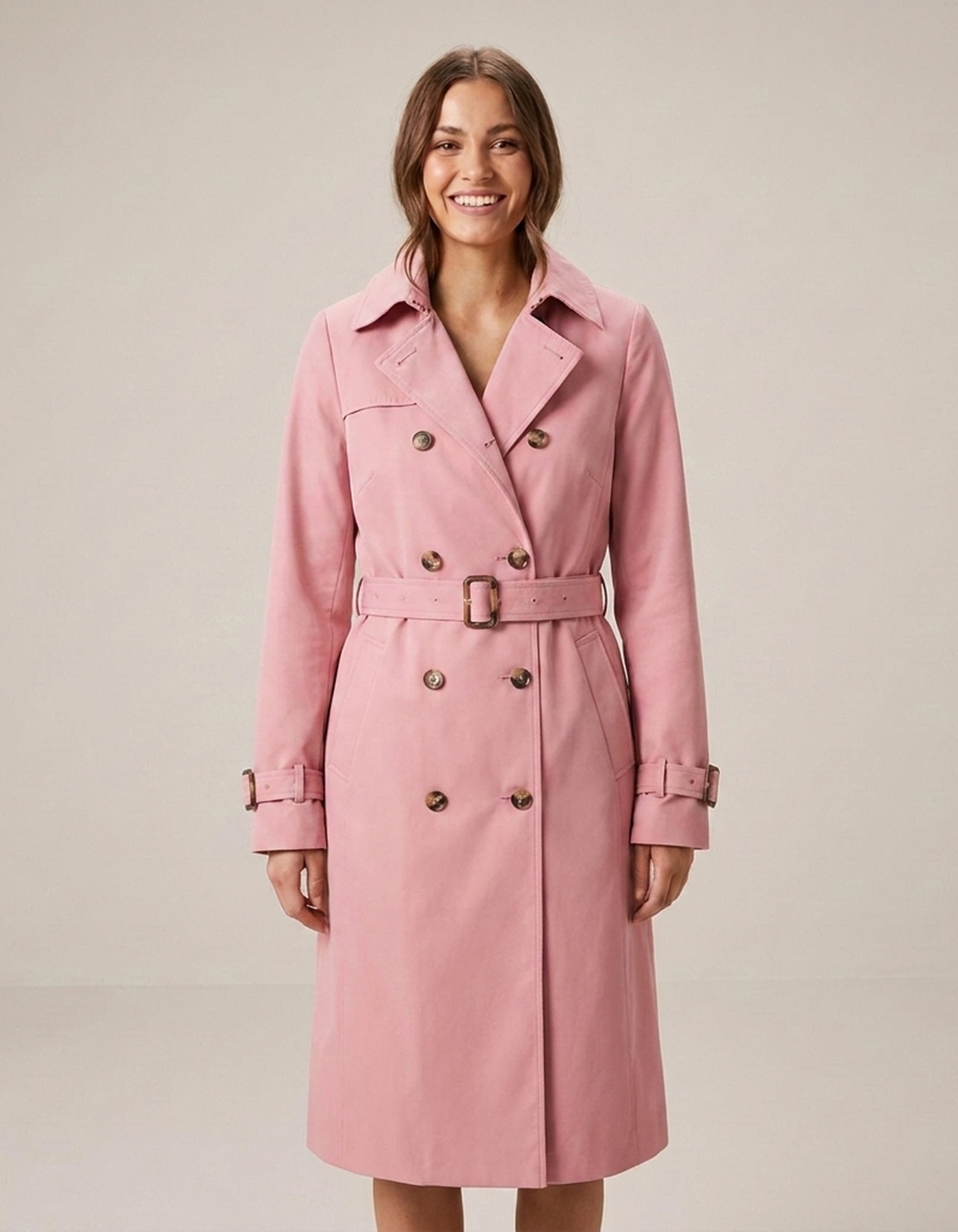 PLUXSTYLE::numise::double-breasted-mid-length-parka::front