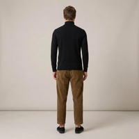 PLUXSTYLE::numise::slim-fit-turtleneck-sweater::back