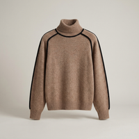 PLUXSTYLE::numise::amandine-oversized-turtleneck-sweater::pack-brown