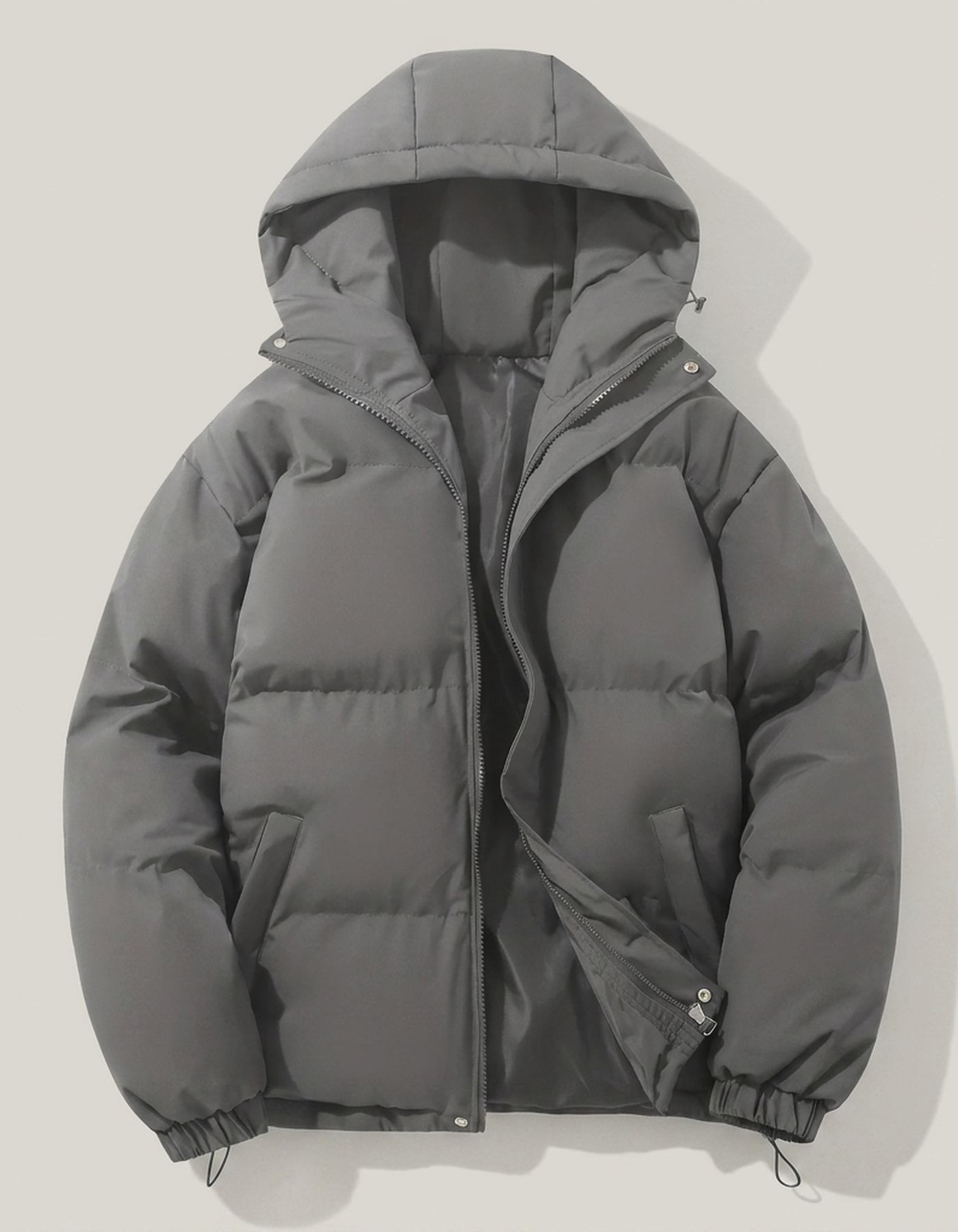 PLUXSTYLE::numise::mens-classic-hooded-parka::pack-dark-gray