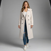 Belted Double-Breasted Trench Coat