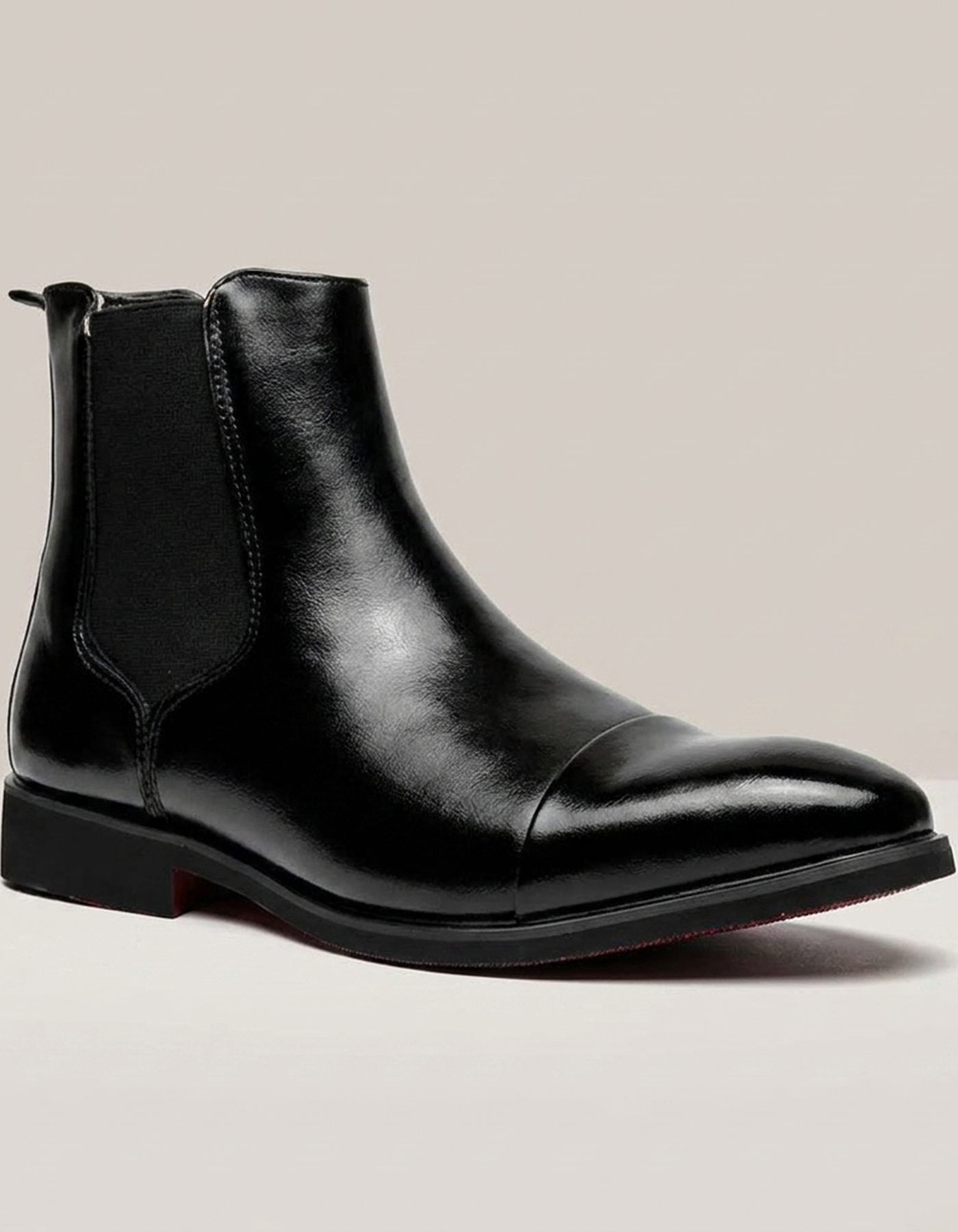 PLUXSTYLE::numise::mens-cap-toe-chelsea-boots::closeup-hero