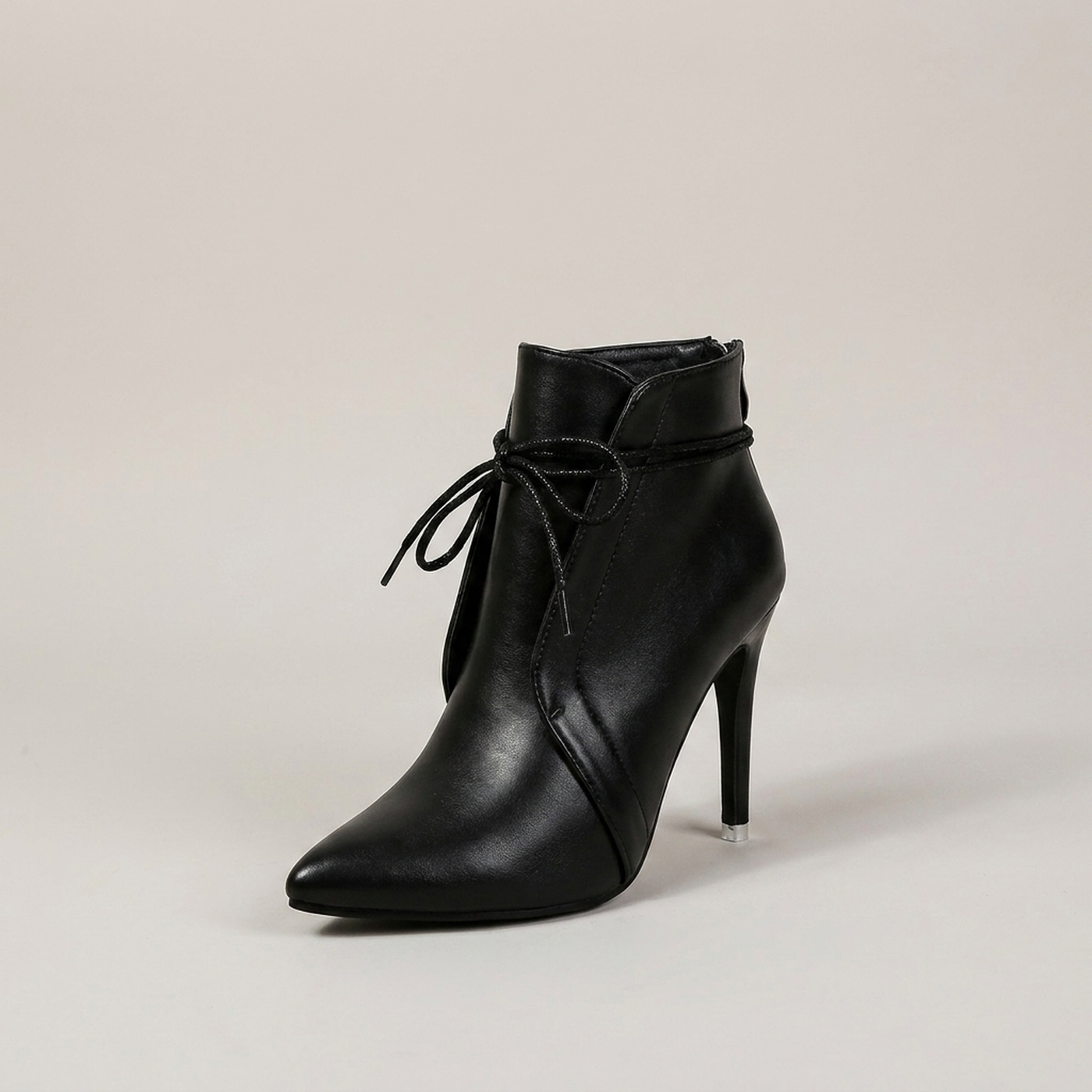 PLUXSTYLE::numise::pointed-toe-stiletto-ankle-boots::closeup-hero